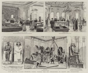 Der Ghizeh-Palast-Museum, Kairo, wo die Kunstschätze Ägyptens aufbewahrt werden